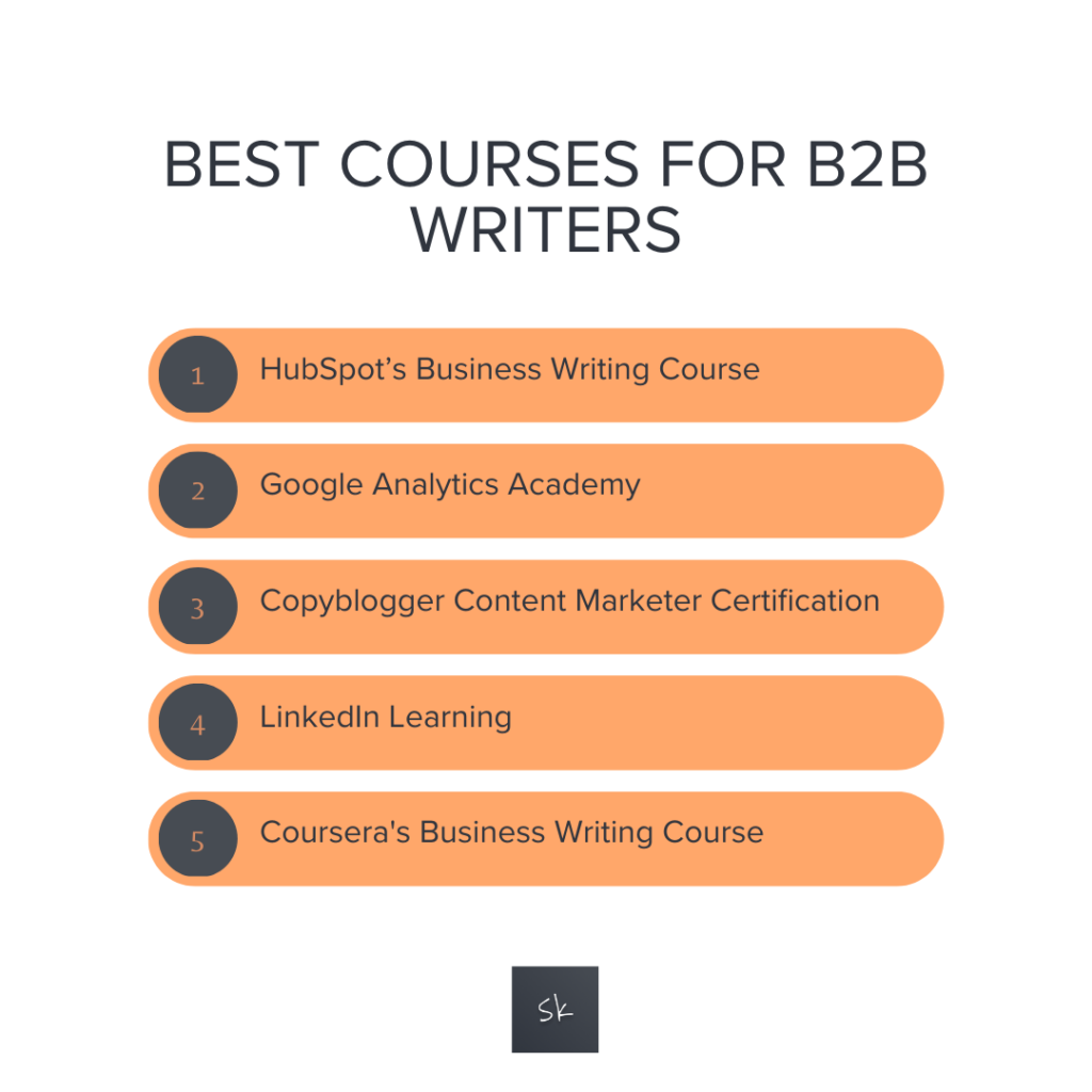 b2b writer courses