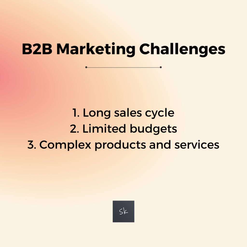 b2b marketing challenges